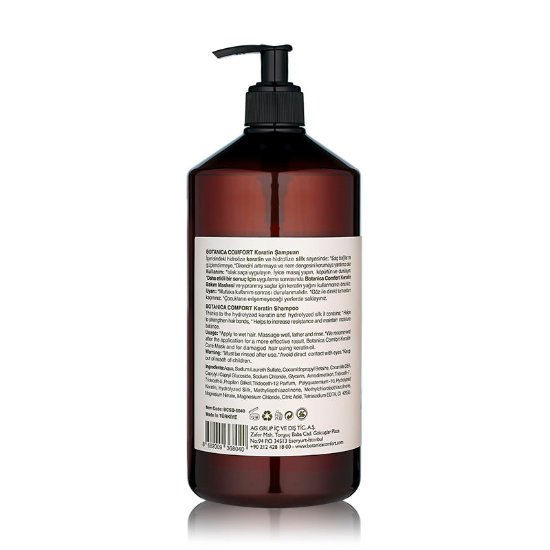 Botanica Comfort Natural Care So Pure Keratin Shampoo | For Damaged Hair | Paraben-Free & Vegan