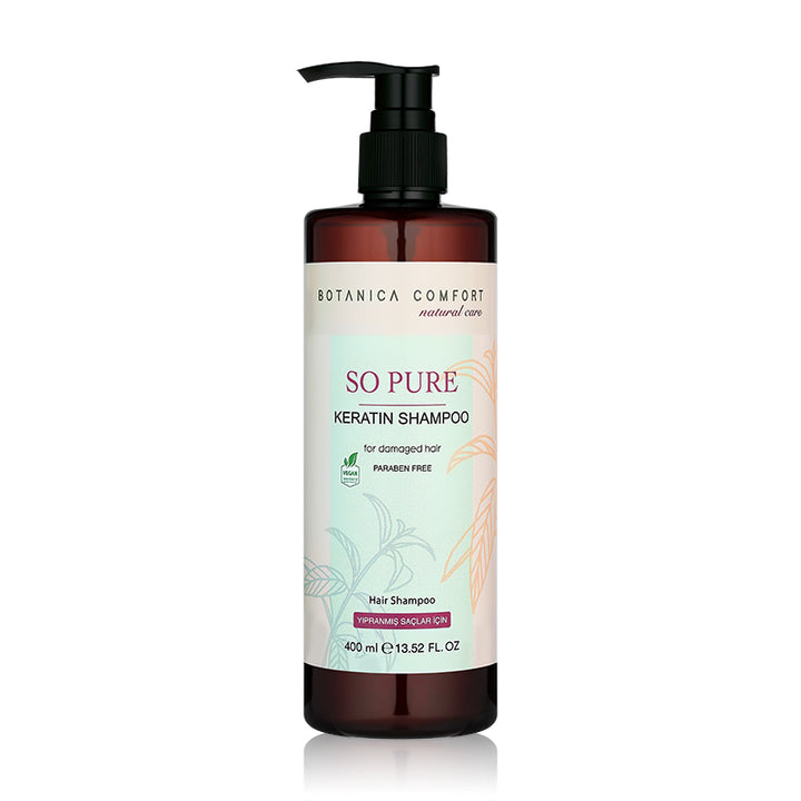 Botanica Comfort Natural Care So Pure Keratin Shampoo | For Damaged Hair | Paraben-Free