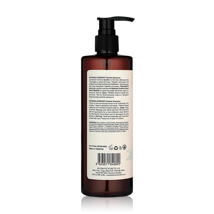 Botanica Comfort Natural Care So Pure Keratin Shampoo | For Damaged Hair | Paraben-Free