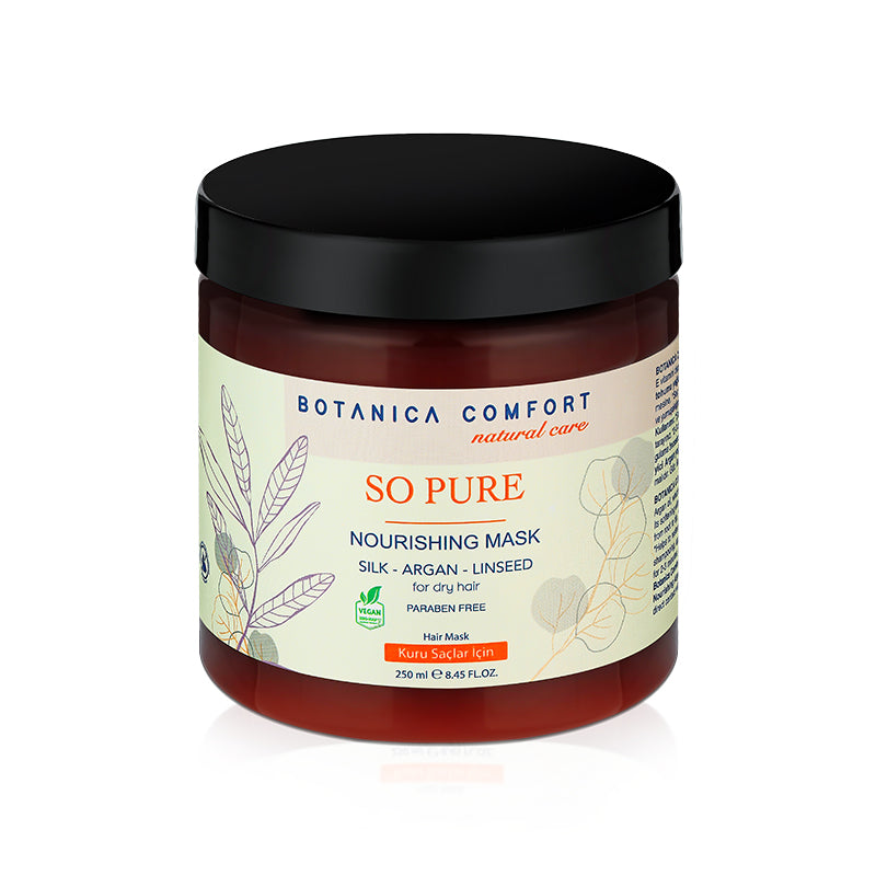 Botanica Comfort So Pure Keratin Mask | Natural Care for Damaged Hair | Paraben-Free & Vegan