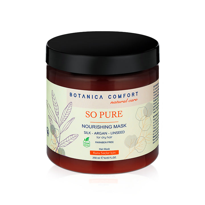 Botanica Comfort So Pure Keratin Mask | Natural Care for Damaged Hair | Paraben-Free & Vegan
