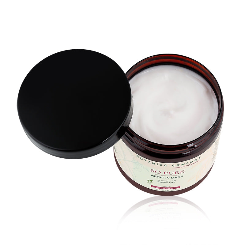 Botanica Comfort So Pure Keratin Mask | Natural Care for Damaged Hair | Paraben-Free & Vegan