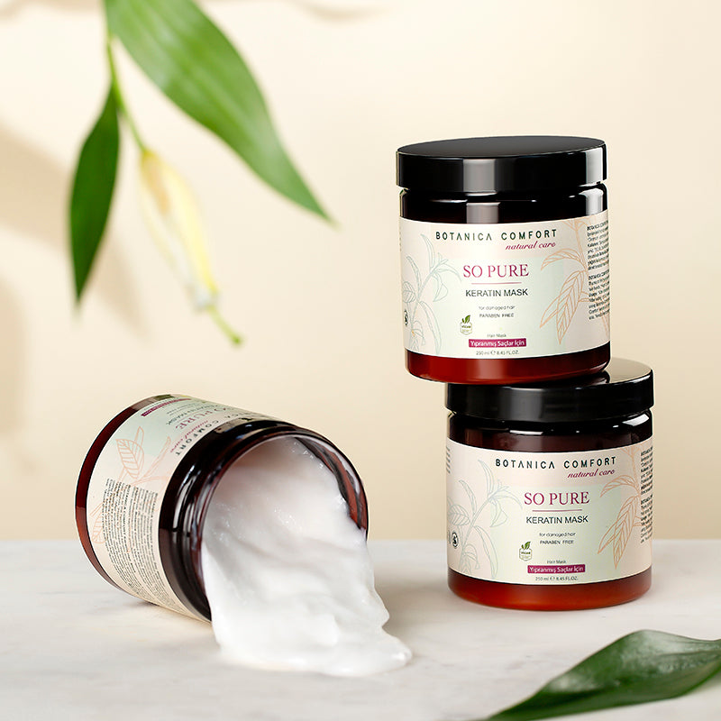 Botanica Comfort So Pure Keratin Mask | Natural Care for Damaged Hair | Paraben-Free & Vegan