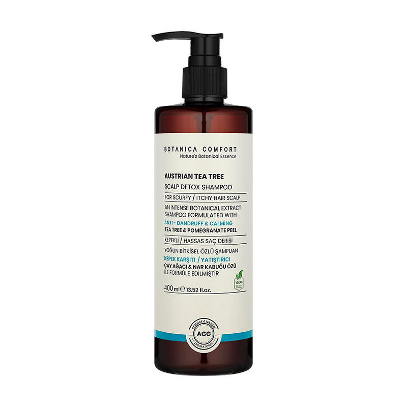 Botanica Comfort Nature Botanical Essence Austrian Tea Tree Scalp Detox Shampoo | For Scurfy & Itchy Scalp | Vegan