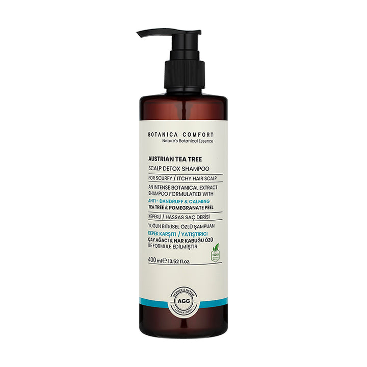 Botanica Comfort Nature Botanical Essence Austrian Tea Tree Scalp Detox Shampoo | For Scurfy & Itchy Scalp | Vegan