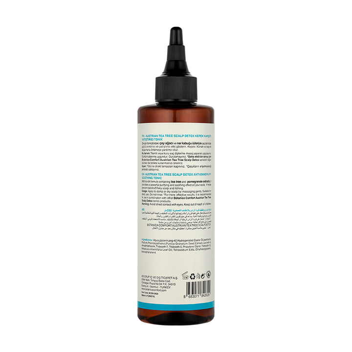 Botanica Comfort Nature's Botanical Essence Austrian Tea Tree Scalp Detox Tonic | For Itchy Scalp | Vegan