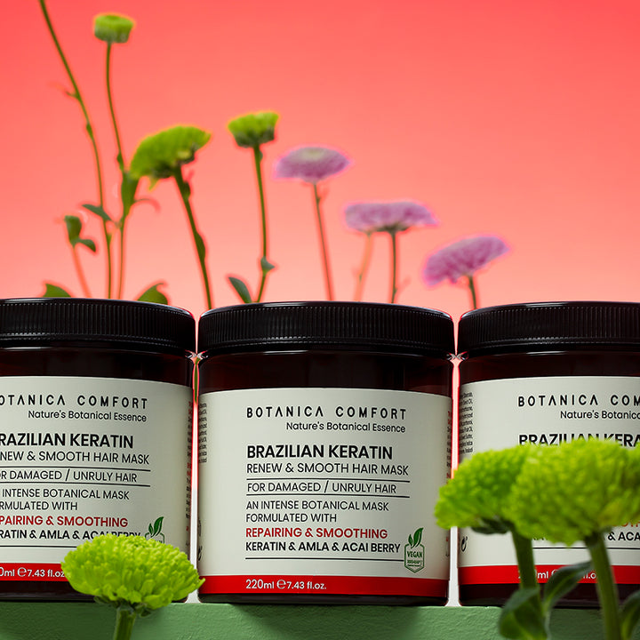Botanica Comfort Brazilian Keratin Renew & Smooth Hair Mask | Vegan