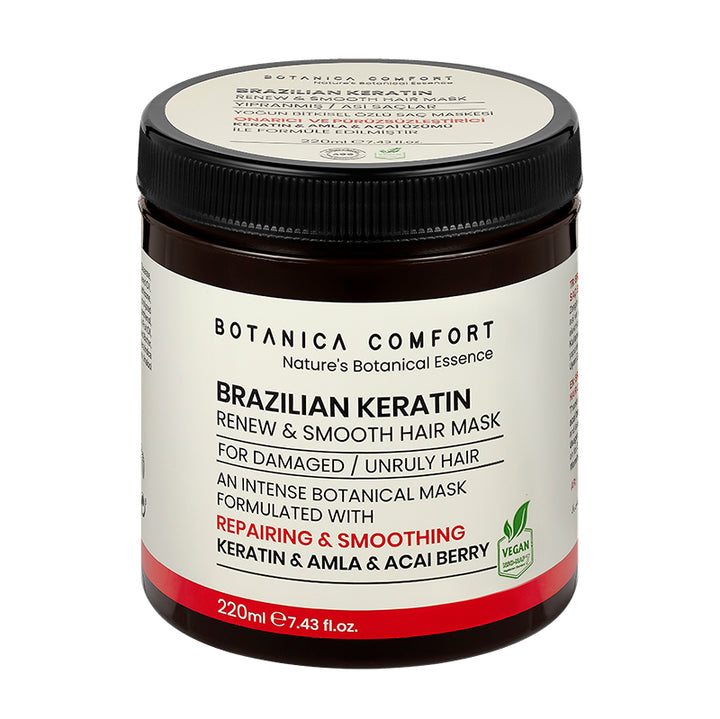 Botanica Comfort Brazilian Keratin Renew & Smooth Hair Mask | Vegan