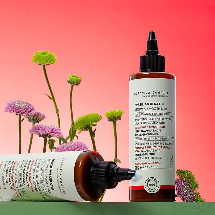 Botanica Comfort Brazilian Keratin Renew & Smooth Milk | Keratin, Amla, Acai, & Sweet Almond Milk | Vegan