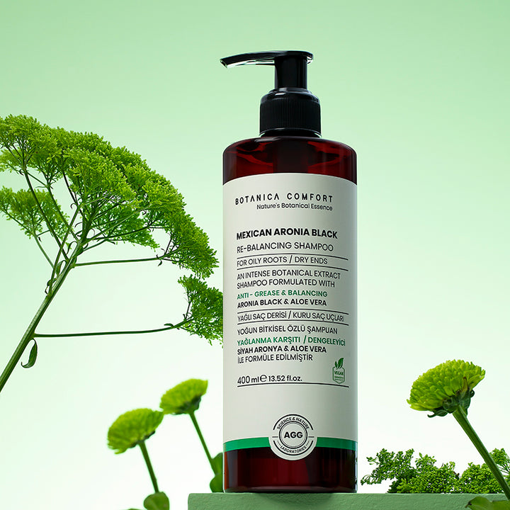 Botanica Comfort Re-Balancing Shampoo | Aronia Black Berry & Aloe Vera | Anti-Grease