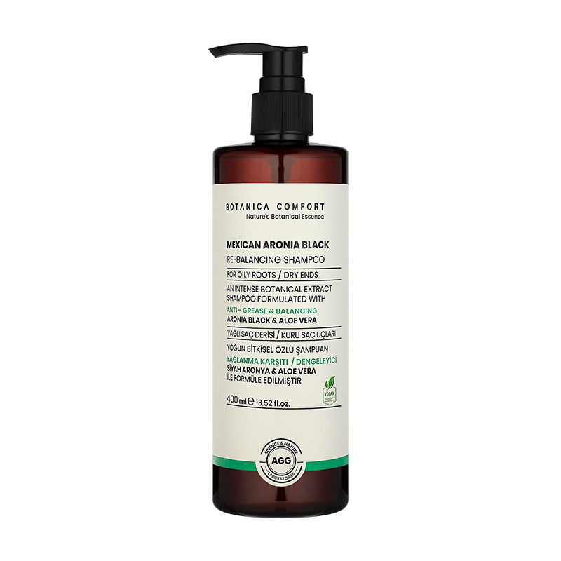 Botanica Comfort Re-Balancing Shampoo | Aronia Black Berry & Aloe Vera | Anti-Grease