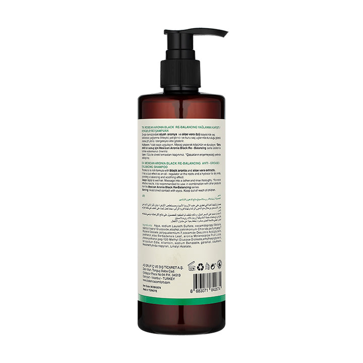 Botanica Comfort Re-Balancing Shampoo | Aronia Black Berry & Aloe Vera | Anti-Grease