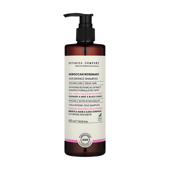Botanica Comfort Moroccan Rosemary Hair Defense Shampoo | For Hair Loss & Weak Hair | Vegan
